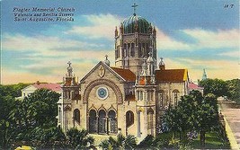 1940&#39;s Flagler Memorial Church, St. Augustine, Florida - £5.39 GBP