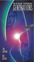 VHS &quot;Star Trek - Generations&quot; - William Shatner &amp; Patrick Stewart - $2.92