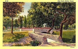 1940&#39;s City Park, Dallas, Texas - £5.38 GBP