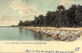 Pre-1907 Lake Drive, Gordon Park, Cleveland ROTOGRAPH! - $9.85