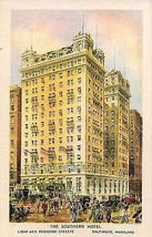 1920&#39;s The Southern Hotel, Baltimore, Maryland - £7.72 GBP