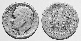 1948-D Roosevelt Silver Dime - Fair - $3.91