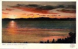 1904 "Sunrise at Hotel Champlain", New York - $9.85