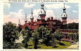 1920's Tampa Bay Hotel & Grounds, Tampa, Florida - £7.85 GBP