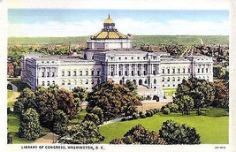 1940&#39;s Library of Congress Building, Washington D.C. - £6.25 GBP