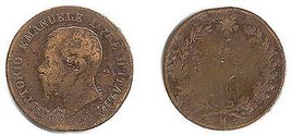 1861-M Italy 5 Centesimi - Fair - £3.12 GBP