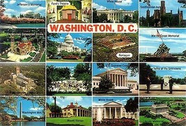 1980&#39;s Washington, D.C. 16 multi-views - £3.15 GBP