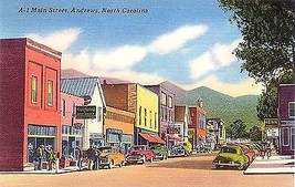 1950&#39;s Main Street, Andrews, North Carolina - £5.54 GBP