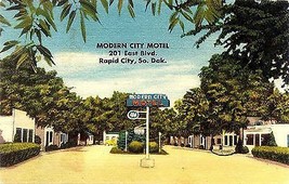 1950&#39;s Modern City Motel, Rapid City, South Dakota - £5.49 GBP