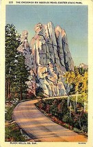 1940 Needles Road &quot;Chessmen&quot;, Black Hills, Custer State Park (Deadwood cancel) - £5.49 GBP