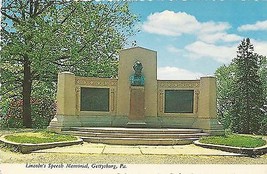 1960&#39;s Lincoln&#39;s Speech Memorial, Gettysburg, Pennsylvania - £3.91 GBP