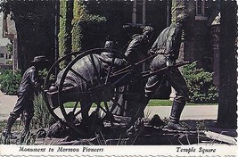 1960&#39;s Monument to Mormon Pioneers, Temple Square, Salt Lake City, Utah - £3.11 GBP