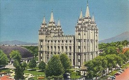 1940&#39;s Mormon Temple, Tabernacle, Salt Lake City, Utah - £5.49 GBP