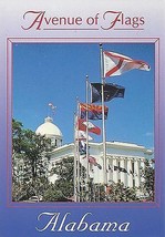 1980&#39;s Avenue of Flags, Montgomery, Alabama - £1.51 GBP