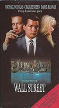 VHS - Michael Douglas, Charlie Sheen &amp; Daryl Hannah in &quot;Wall Street&quot; - £2.28 GBP