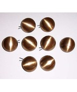 8 brushed brass satin finish buttons - £3.85 GBP
