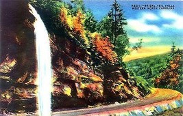 1940&#39;s Bridal Veil Falls #2 on U.S. Highway #64 - £3.87 GBP