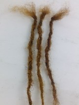 100% Human Hair handmade Dreadlocks 6 pieces  stretch up to  10-11&#39;&#39; Yellow - £20.36 GBP