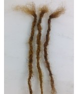 100% Human Hair handmade Dreadlocks 6 pieces  stretch up to  10-11&#39;&#39; Yellow - £20.07 GBP
