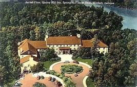 1950 Aerial of Spring Mill Inn &amp; State Park, Mitchell - $4.95