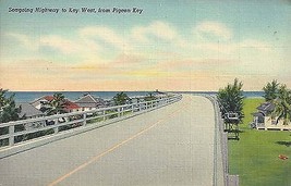 1940 Highway to Key West, from Pigeon Key, Florida - $4.95