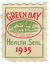 1935 Green Bay Health Seal - £0.76 GBP