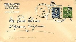 1948 John H. Lepane &amp; Interpex seals - £3.87 GBP
