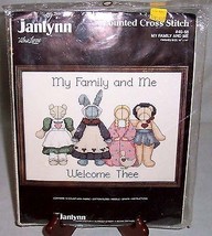 Janlynn #40-68 &quot;My Family And Me&quot; Counted Cross Stitch - $9.95
