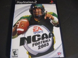 NCAA Football 2003 Sony PlayStation 2 PS2 Video Game Disc &amp; Black Label Case - £9.70 GBP