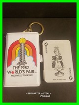 Sealed Vintage 1982 World&#39;s Fair Knoxville TN Deck Playing Cards &amp; Case Chain - £11.98 GBP