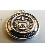 Silver Tone metal collectible US Military Air Force Charm or Pendant - £9.49 GBP