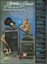 RHCP Flea 1995 Hohner Acoustic Bass Fernandes Mesa Boogie amp guitar rig ad - £3.30 GBP