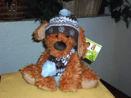 St Jude&#39;s Dog &quot;Colby&quot; with Winter Scarf 15&quot; Plush Stuffed Animal - £15.97 GBP