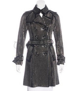 Philip Plein Women Black Punk Rock Full Metal Studded Belted Leather Tre... - $724.87 CAD