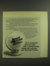 1974 Bancroft Tretorn Tennis Ball Ad - On 3 continents, when you play - £14.78 GBP