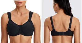 SYROKAN Sport Bra, for Women High Support Underwire Padded High Impact, ... - £14.36 GBP