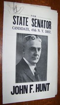 c1927 Ny Senate John F Hunt Rochester New York State Democrat Senator Politics - £7.83 GBP