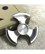 Pure Steel Three Leaf Hand Finger Spinner Fingertip Gyroscope Rotate 5-7... - $15.09