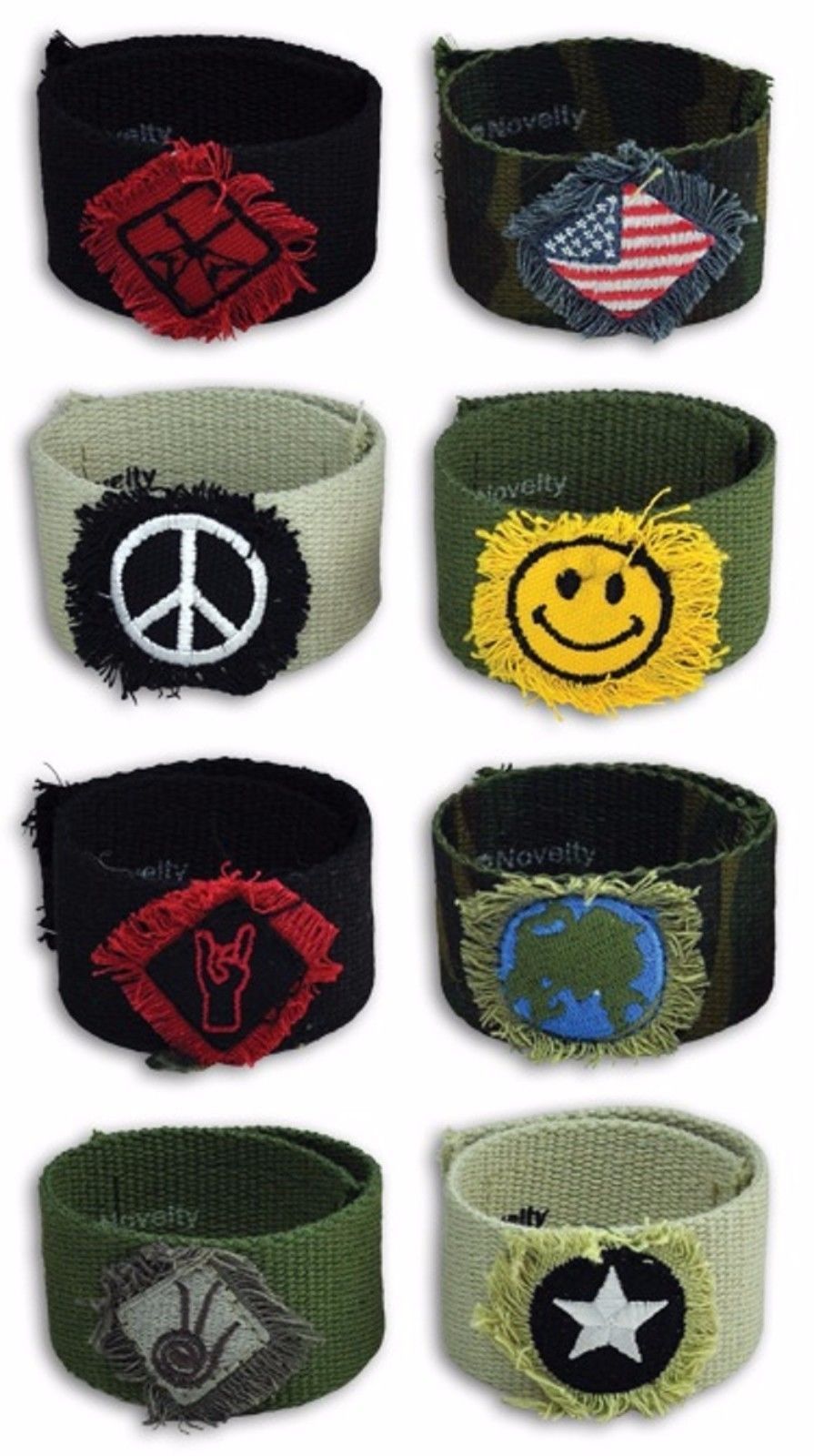 CANVAS CUFFS - One Item w/Random Color and Design