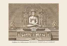 Sculpture in a Hindu Temple by Baron de Montalemert - Art Print - £17.19 GBP+