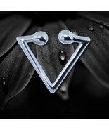 925 Sterling Silver Triangle Nose Septum Ring Minimalist Geometric Pierc... - $223.90 MXN