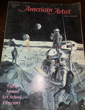 AMERICAN ARTIST March 1971 - 8th Annual Art School Directory Space Astronauts - £43.17 GBP
