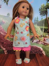 homemade 18" american girl/madame alexander ladybug lea pajamas doll clothes - $17.82