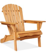 Best Choice Products - Brown Folding Adirondack Chair: Outdoor Wooden Ac... - $1,688.41 MXN