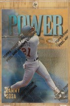 1997 Topps Finest Gold Baseball Card #168 Power Sammy Sosa Chicago Cubs - £7.83 GBP