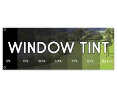 Window Tint Clearance Banner Advertising Vinyl Flag Sign Inv Tint Tinting - £32.90 GBP