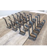 20 METAL HOOKS COAT HAT RACK HEAVY DUTY 3 1/2&quot; IRON STORAGE POTS PANS CL... - $44.99