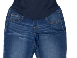 Harper Grey Maternity Super Soft Skinny Ankle pants Jeans Size L Demin Stretchy - £8.11 GBP