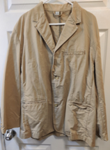 Old Navy Classic Tailored Men&#39;s XL Tan Cotton Blazer/Jacket-Nice! - £20.52 GBP