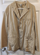 Old Navy Classic Tailored Men&#39;s XL Tan Cotton Blazer/Jacket-Nice! - $32.00